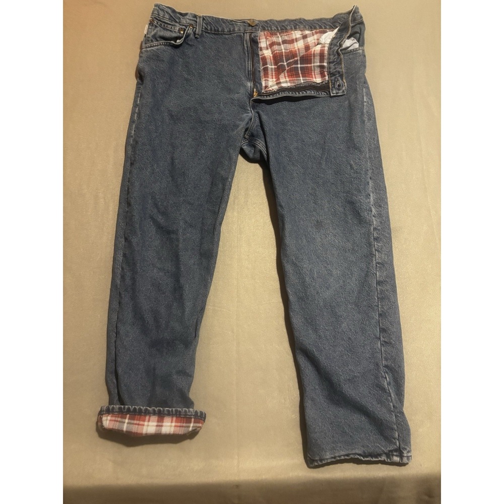 Carhartt USA Made Vintage Flannel Lined Jeans Mens 44x24 Union Workwear